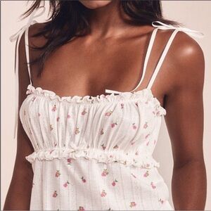 NWOT For Love & Lemons Pointelle Mini Dress